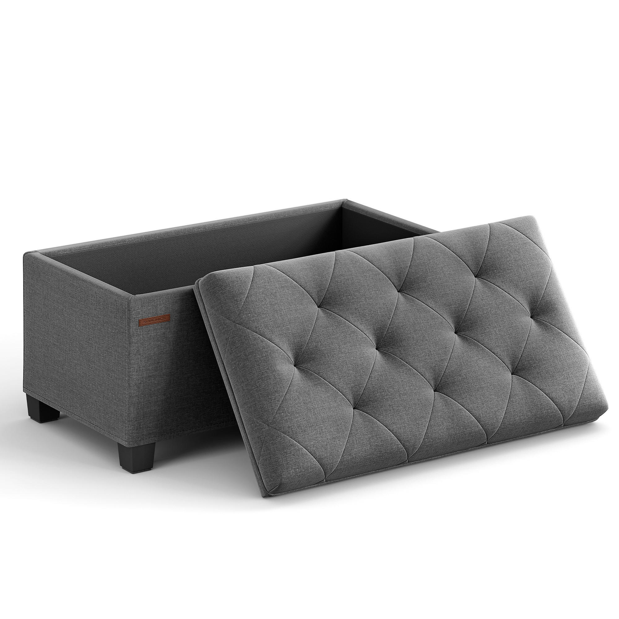 XXXLutz Sitzbox Dunkelgrau 76x40x40 cm