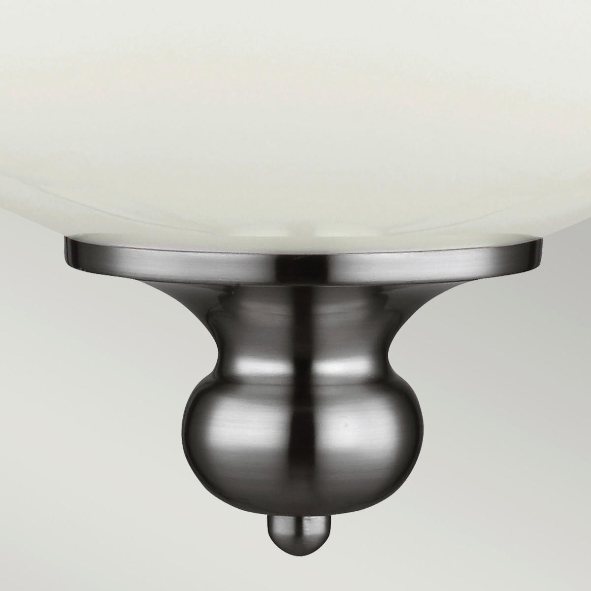 HÄNGELEUCHTE 30.5 /64.5  cm    - Nickelfarben, Konventionell, Glas/Metall (30.5 /64.5 cm) - Elstead Lighting