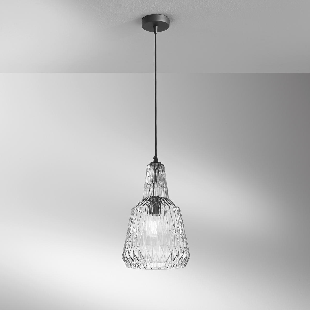 HÄNGELEUCHTE 23/150 cm  - Dunkelgrau/Schwarz, Trend, Glas/Metall (23/150cm)