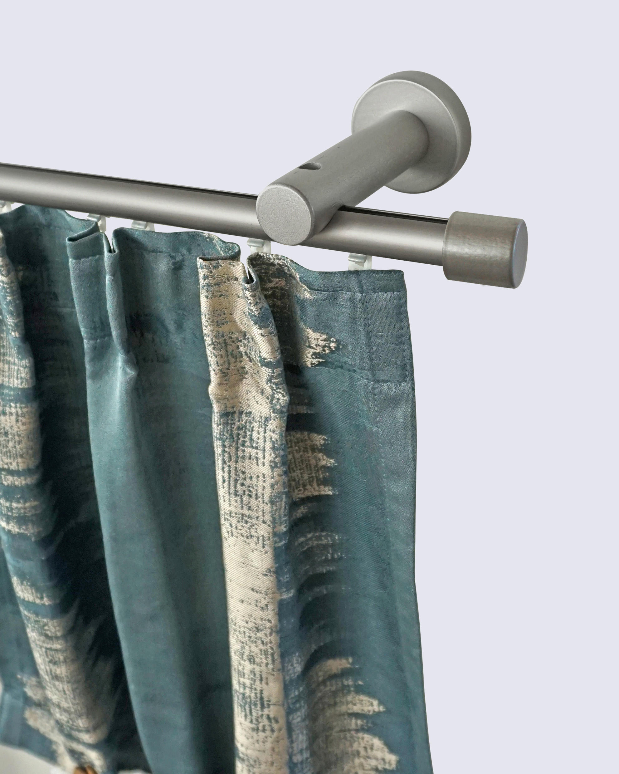 VORHANGSTANGE 160 cm  - Chromfarben, KONVENTIONELL, Metall (160cm)