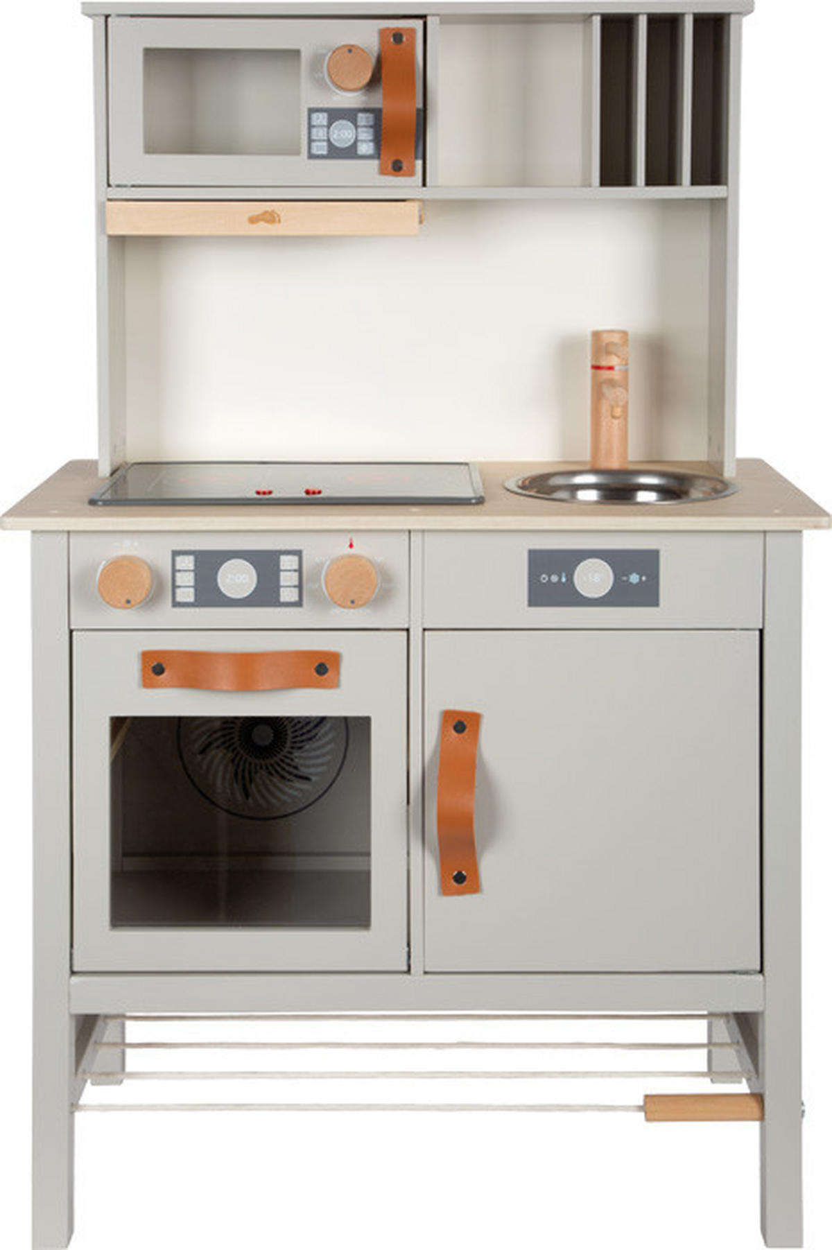 KINDERKÜCHE  - Hellgrau, Basics, Holz/Metall (57/87/28cm) - small foot