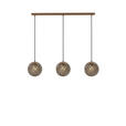 HÄNGELEUCHTE Kastav 96/20/110 cm  - Braun/Bronzefarben, Design, Glas/Metall (96/20/110cm) - Novel