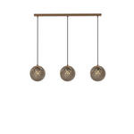 HÄNGELEUCHTE Kastav 96/20/110 cm  - Braun/Bronzefarben, Design, Glas/Metall (96/20/110cm) - Novel