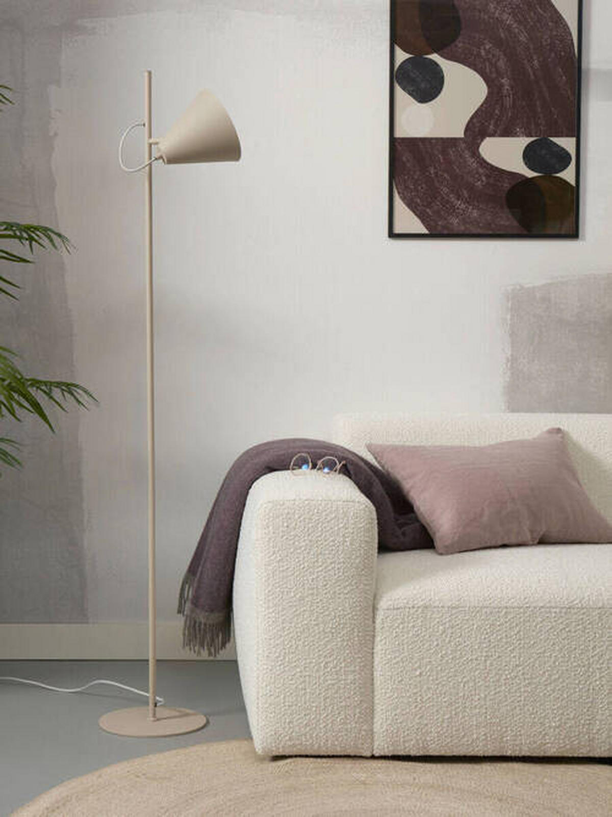 STEHLEUCHTE 25/35,5/151 cm    - Grau, Trend, Metall (25/35,5/151cm) - It's about Romi