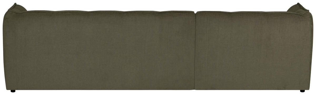 ECKSOFA LIVOLI in Chenille Grün  218/260 cm  - Schwarz/Grün, Design, Textil (218/260cm) - MID.YOU