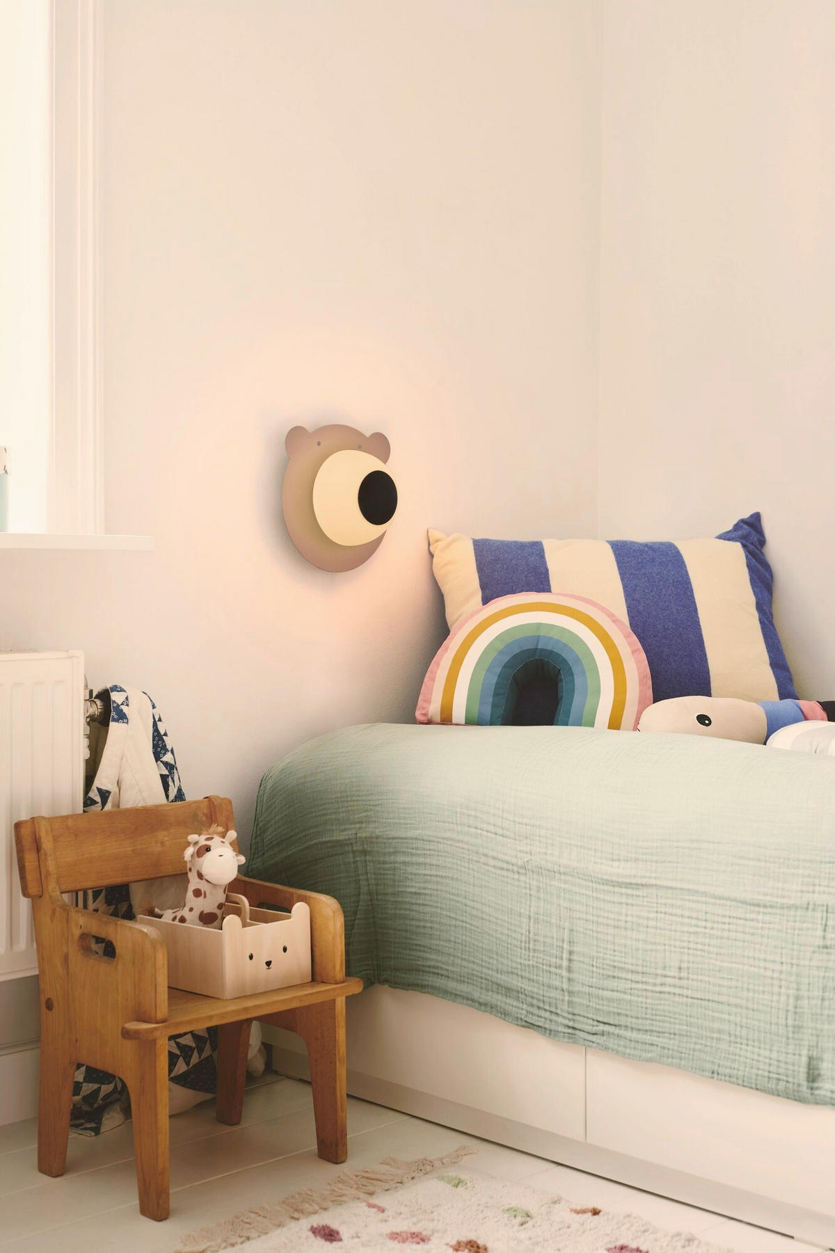 WANDLEUCHTE Bruna Bear 25/14/25 cm  - Braun, Design, Metall (25/14/25cm) - Nordlux