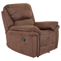FERNSEHSESSEL  mit Lederlook (vegan) Braun  - Braun, Design, Kunststoff/Textil (98.5/96/99cm) - Livetastic