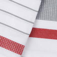 GESCHIRRTUCH-SET 3-teilig Rot, Weiß  - Rot/Weiß, Basics, Textil (50/70cm) - Esposa