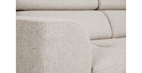 ECKSOFA Greige Struktur - Greige/Schwarz, Design, Kunststoff/Textil (205/284cm) - Xora