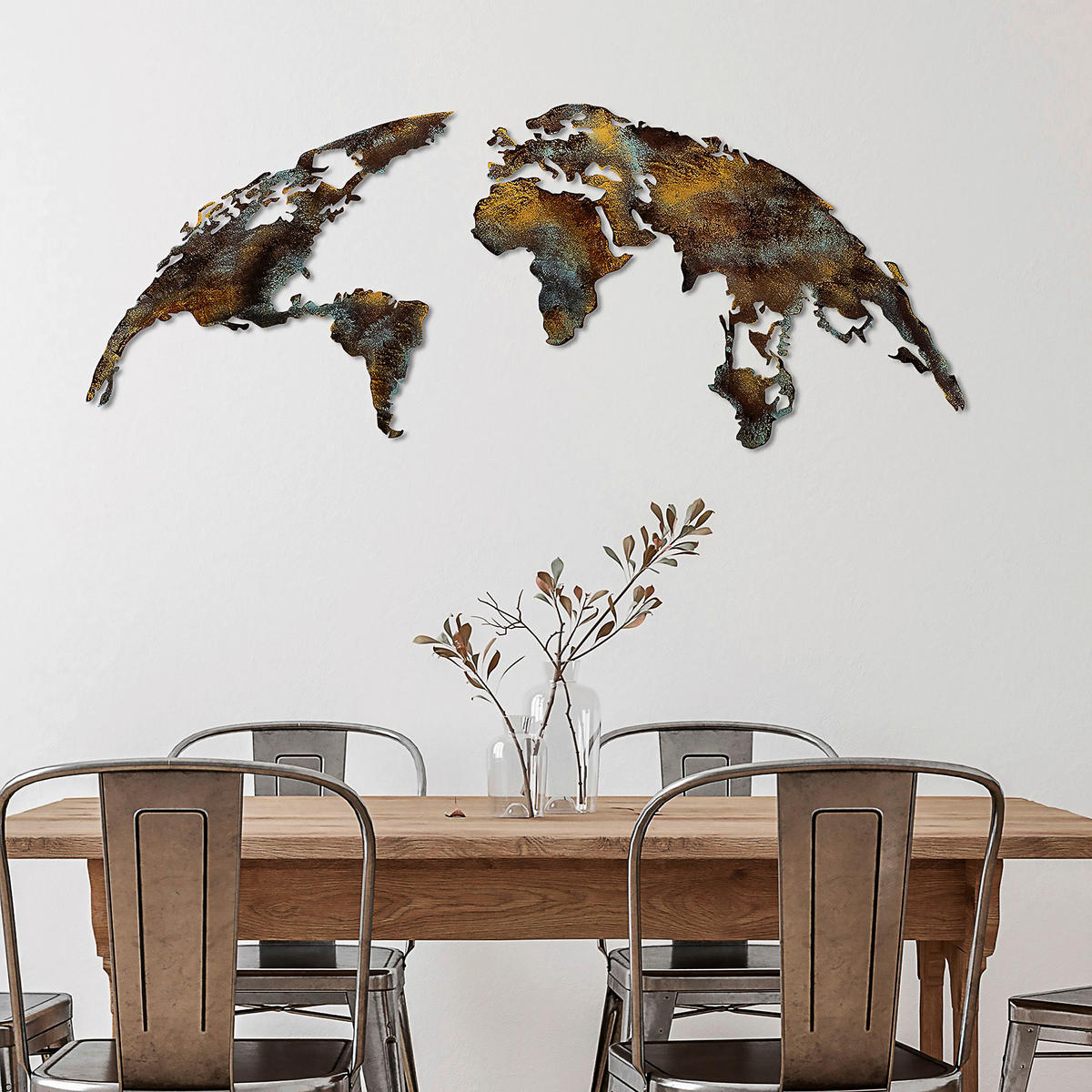 METALLBILD  - Multicolor, Basics, Metall (59/150cm)