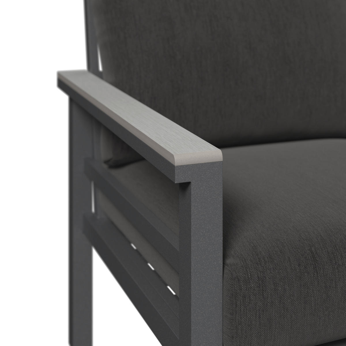 2 SZEMÉLYES PAD világosszürke, sötétszürke  - világosszürke/sötétszürke, Design, műanyag/textil (122/74/73cm) - Amatio