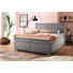 BOXSPRINGBETT 180/200 cm in Grau - Edelstahlfarben/Grau, Design, Textil/Metall (180/200cm) - Novel BOXSPRINGBETT 180/200 cm in Grau - Edelstahlfarben/Grau, Design, Textil/Metall (180/200cm) - Novel