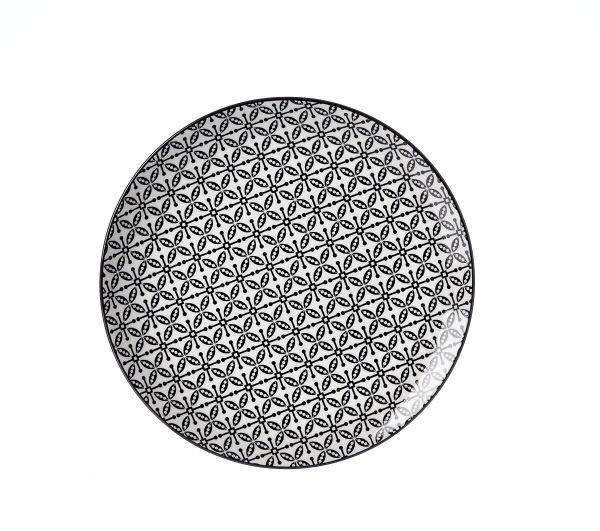 DESSERTTELLER Schwarz, Weiß 21,5 cm Takeo  - Schwarz/Weiß, Basics, Keramik (21,5cm) - Ritzenhoff Breker