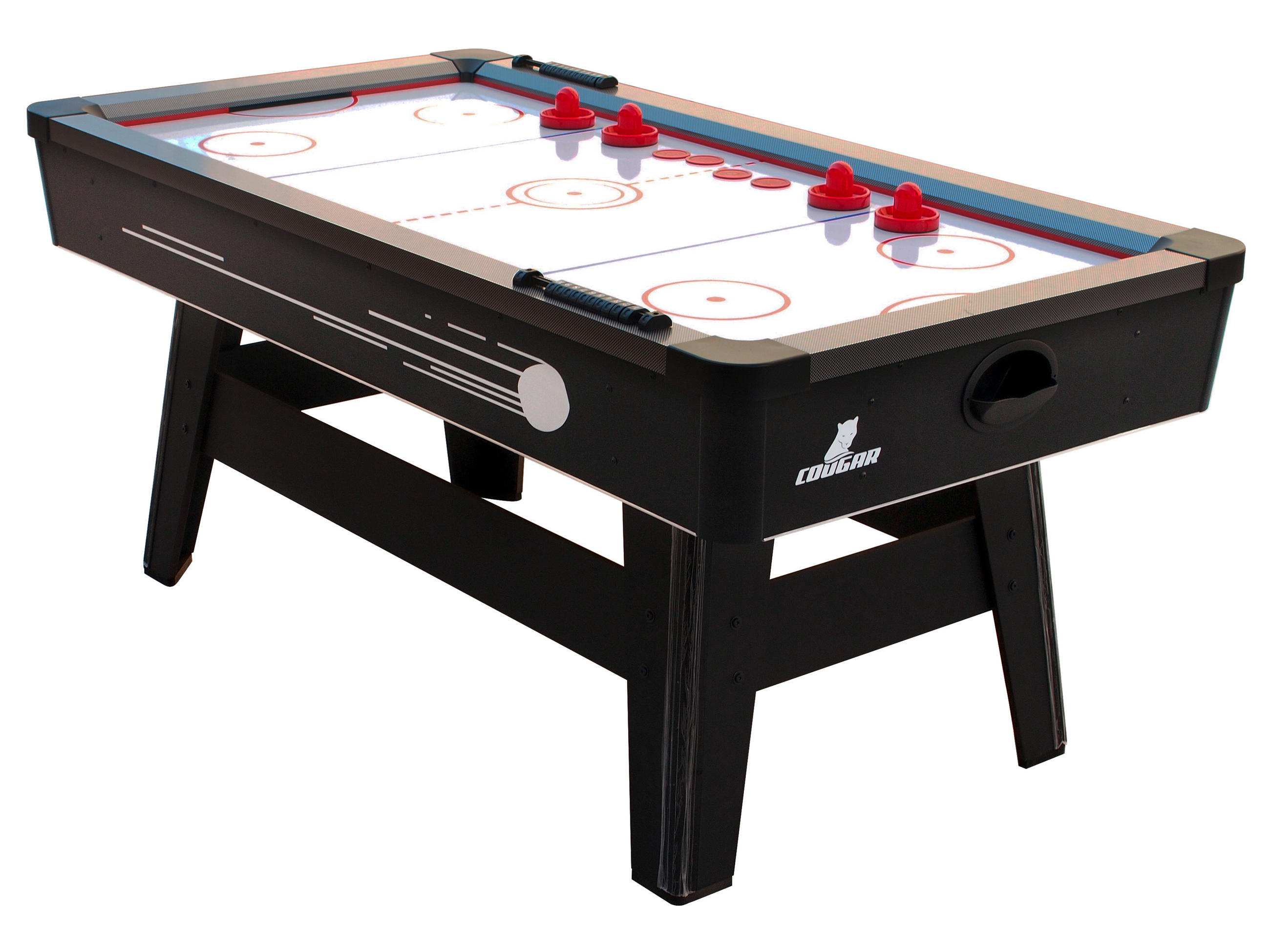 AIRHOCKEYTISCH HATTRICK HERO - Weiss/Rot, Basics, Holz (97/81/183cm)