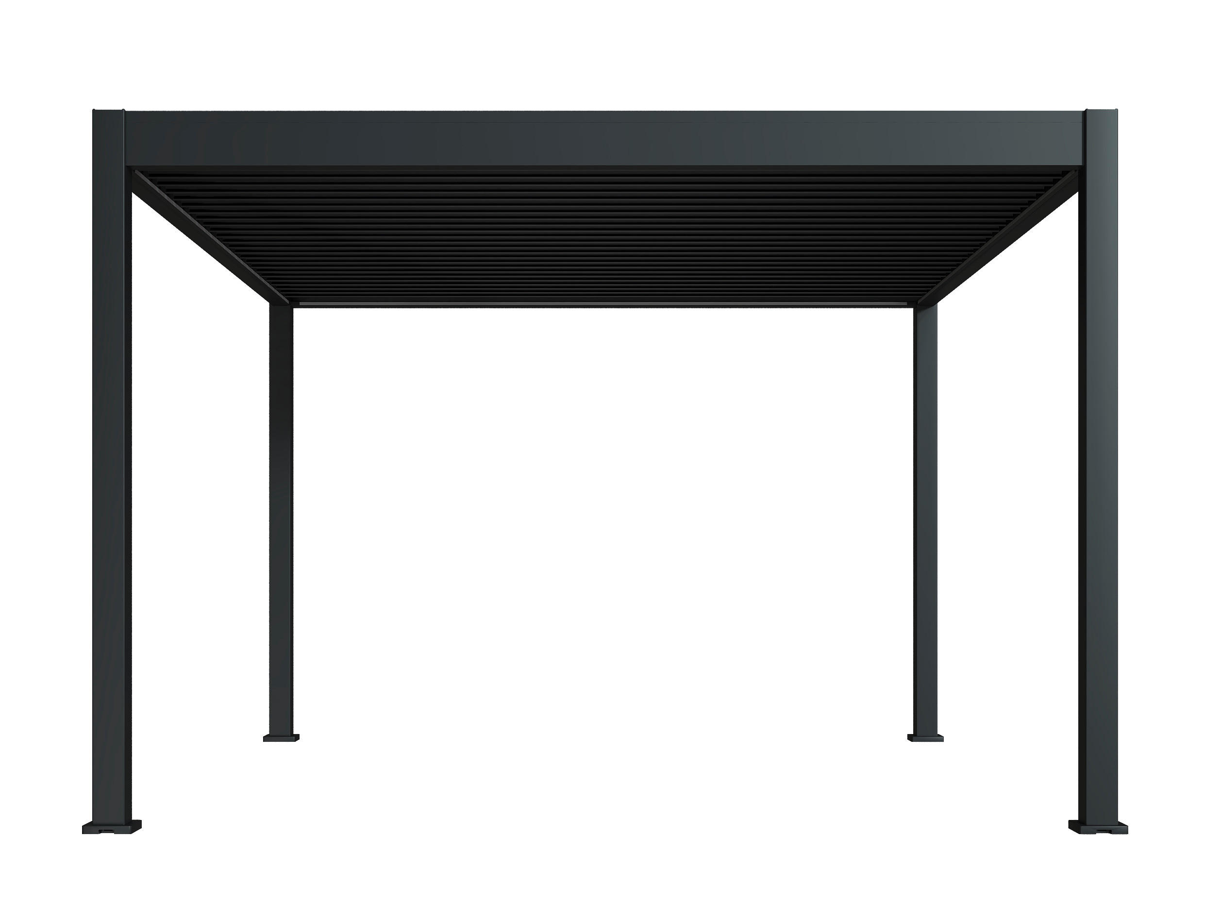 PERGOLA 360/255/400 cm   - Anthrazit, Basics, Metall (360/255/400cm) - Gardenson