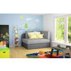 JUGEND- UND KINDERSOFA Textil Grau, Hellgrau  - Hellgrau/Schwarz, Design, Kunststoff/Textil (104/60/75cm) - MID.YOU