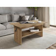 COUCHTISCH 110-140/65/51,5-61,5 cm rechteckig Eichefarben  - Eichefarben, KONVENTIONELL, Holzwerkstoff (110-140/65/51,5-61,5cm) - Xora
