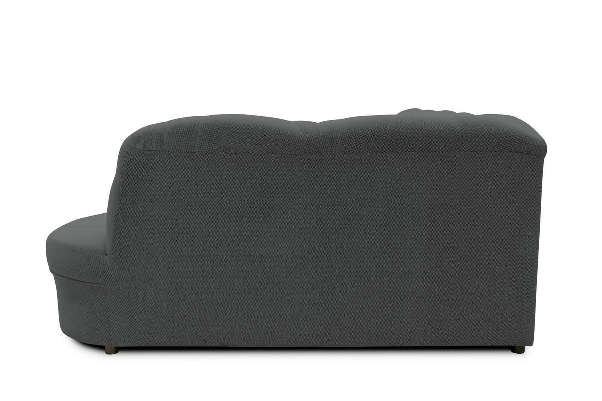 WOHNLANDSCHAFT FLORES FK Dunkelgrau Mikrofaser  - Dunkelgrau/Schwarz, KONVENTIONELL, Kunststoff/Textil (142/293/182cm) - MID.YOU