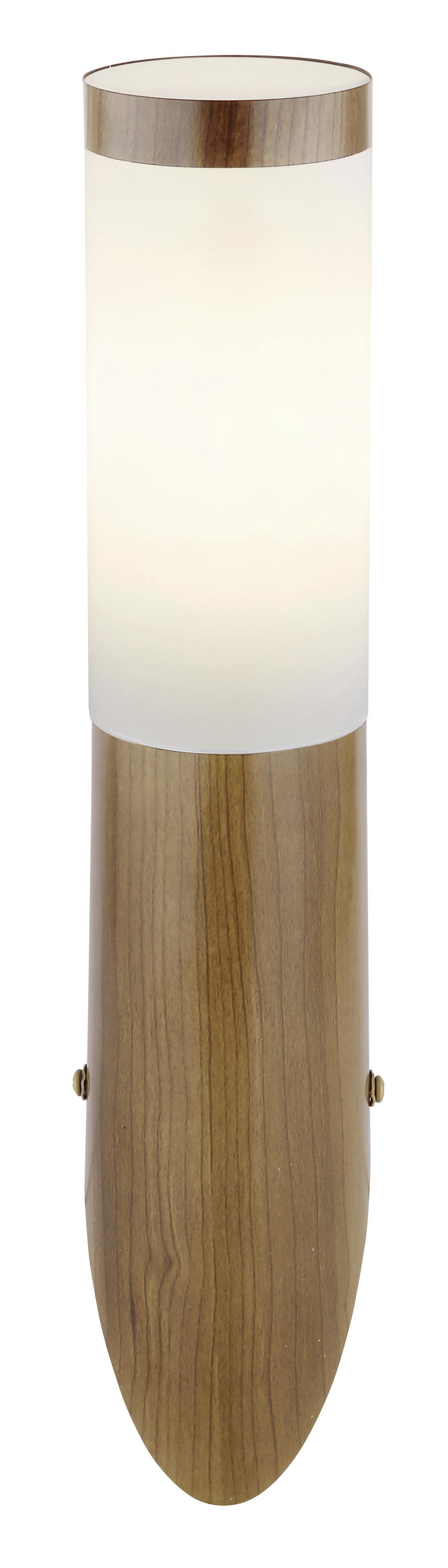 VENKOVNÍ NÁSTĚNNÉ SVÍTIDLO - opál/hnědá, Basics, kov/plast (7,6/39cm) - Globo