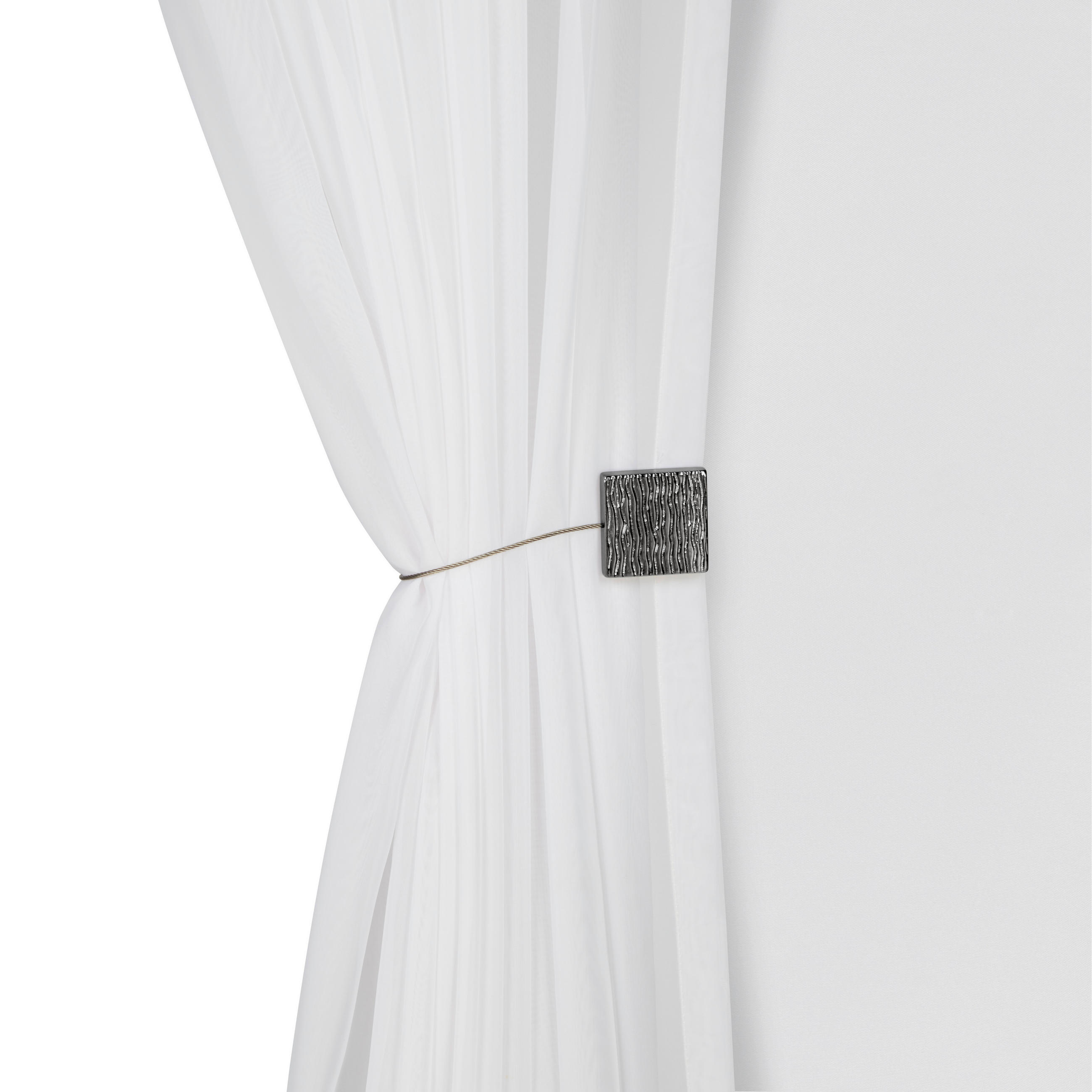 GARDINOMTAG  - antracit, Basics, metall/naturmaterial (4,5/15cm) - Homeware
