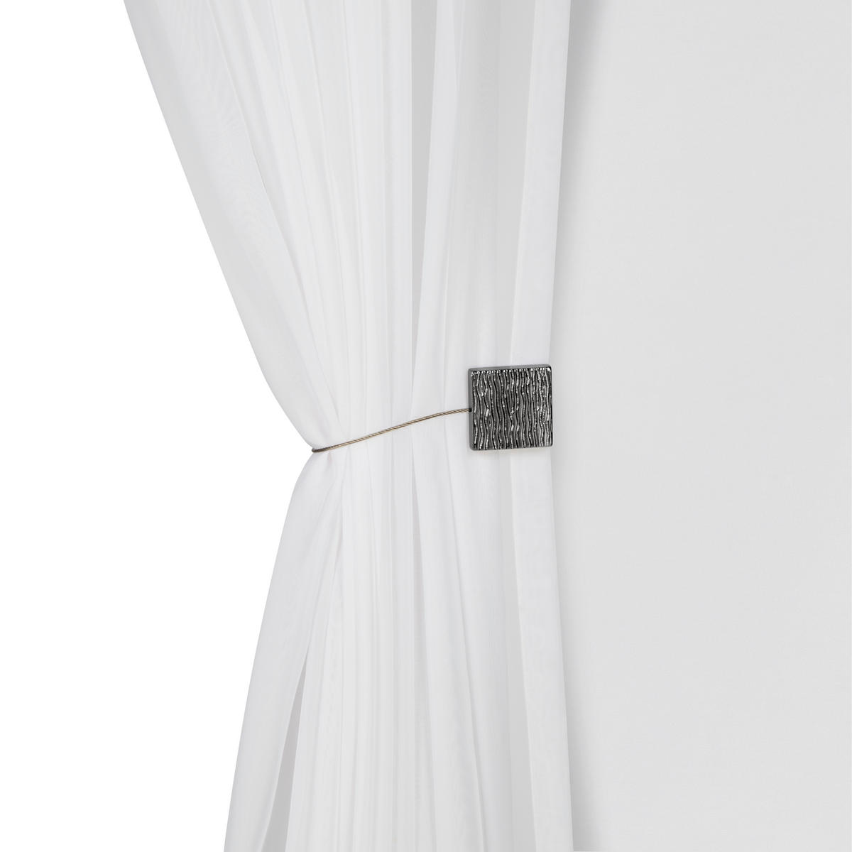 GARDINOMTAG  - antracit, Basics, metall/naturmaterial (4,5/15cm) - Homeware