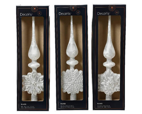 CHRISTBAUMSPITZE  - Weiss, Basics, Glas (10,00/4,50/35,00cm)