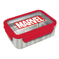 LUNCHBOX - Rot/Silberfarben, Basics, Metall (19/14/6cm) - Marvel