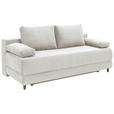 SCHLAFSOFA  in Cord Naturfarben  - Schwarz/Naturfarben, KONVENTIONELL, Holz/Textil (196/96/103cm) - Carryhome