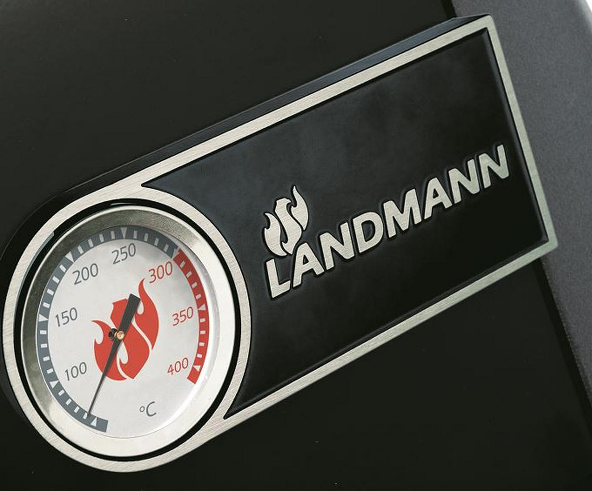 GASGRILL  Schwarz  - Schwarz, Basics, Metall (120/53/120cm) - Landmann