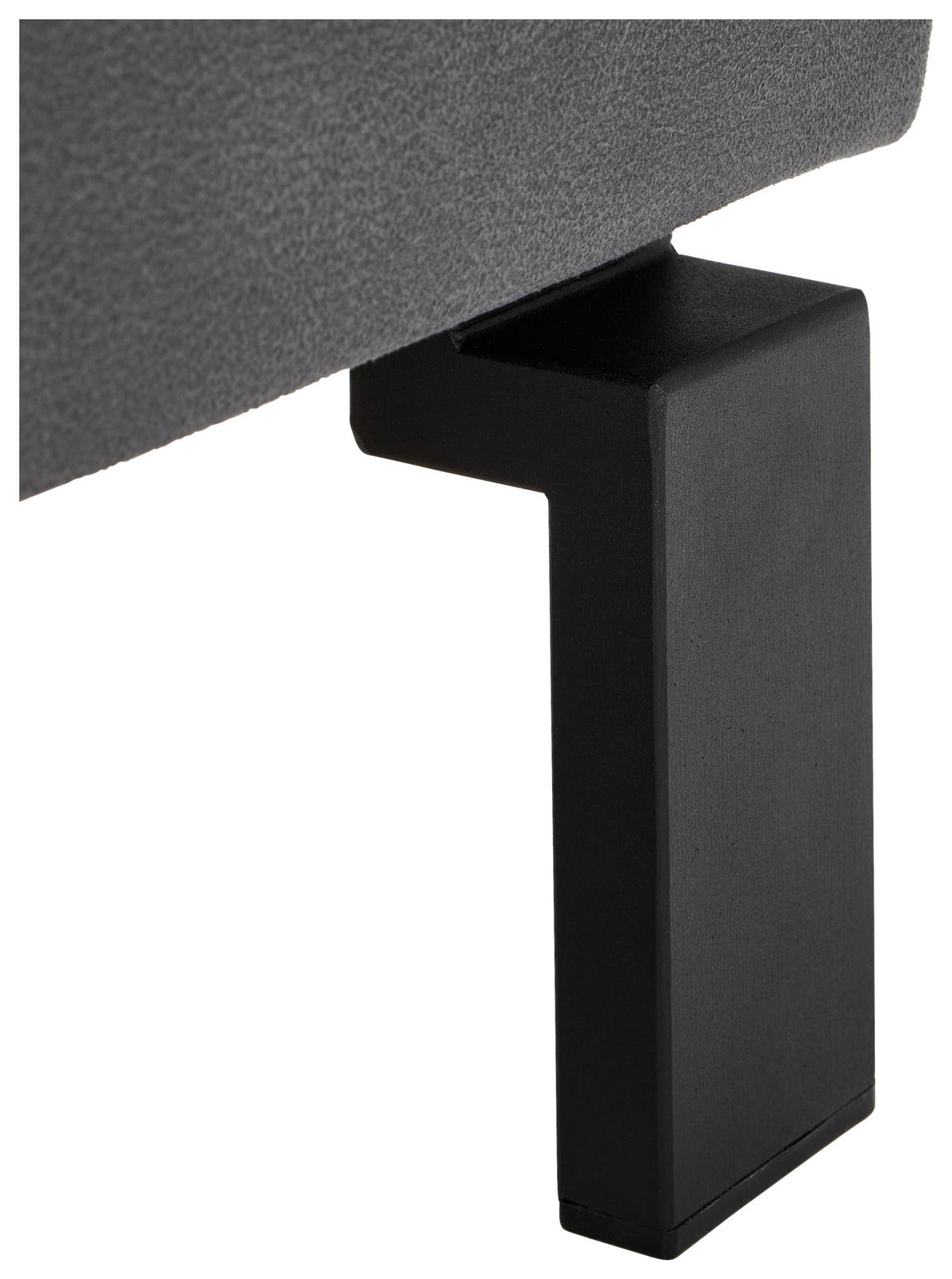 HOCKER in Textil Grau  - Beige/Schwarz, Design, Textil/Metall (70/45/70cm) - Hom`in