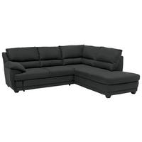 ECKSOFA in Chenille Anthrazit  - Anthrazit/Schwarz, Design, Kunststoff/Textil (246/225cm) - Livetastic