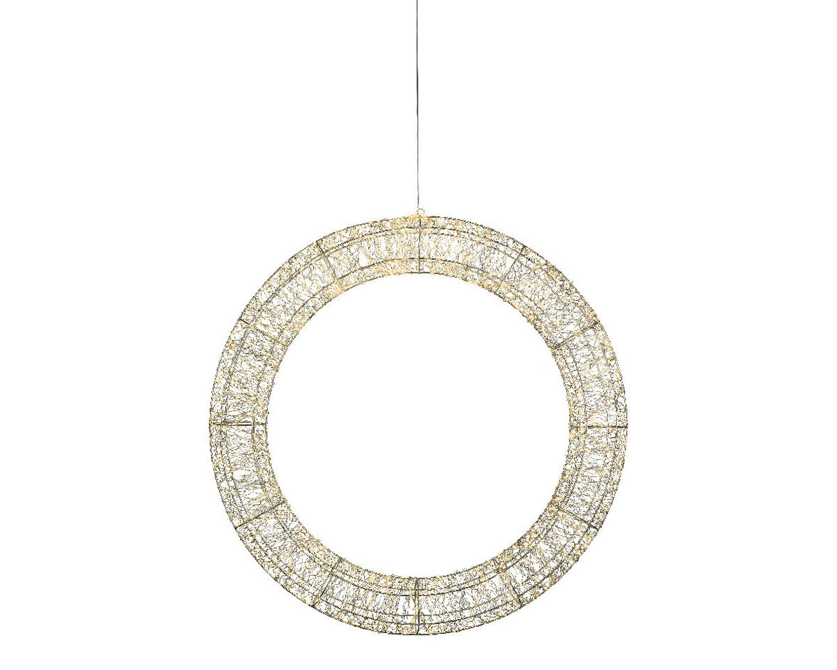 LED-WEIHNACHTSFIGUR - Silberfarben/Weiß, KONVENTIONELL, Metall (17,00/117,00/117,00cm)