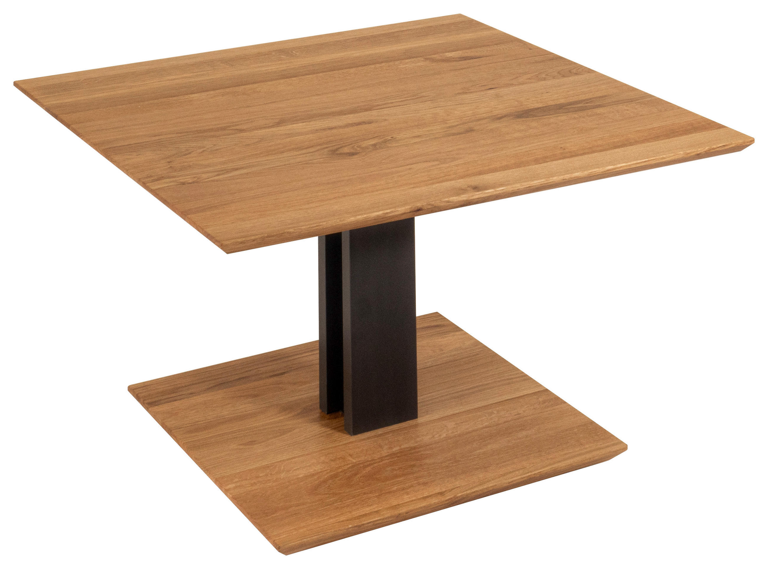 COUCHTISCH in Holz, Holzwerkstoff 75/75/47-65 cm  - Eichefarben/Graphitfarben, Natur, Holz/Holzwerkstoff (75/75/47-65cm) - Venda