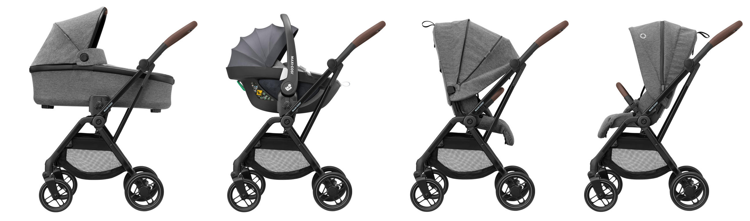 BUGGY Leona 2  - Schwarz/Grau, Basics, Kunststoff/Metall (46,5/103,5/85,5cm) - Maxi-Cosi