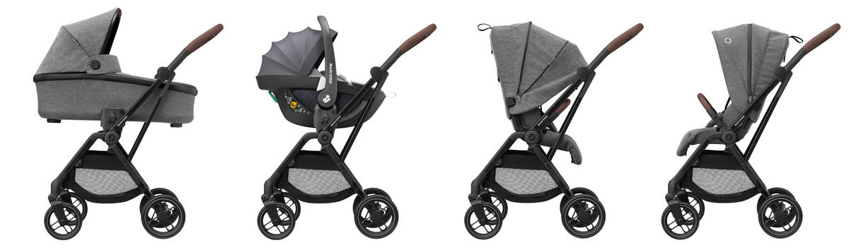 BUGGY Leona 2  - Schwarz/Grau, Basics, Kunststoff/Metall (46,5/103,5/85,5cm) - Maxi-Cosi