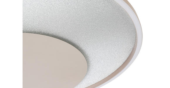 LED-DECKENLEUCHTE 50/5 cm  - Champagner/Silberfarben, Design, Kunststoff/Metall (50/5cm) - Novel