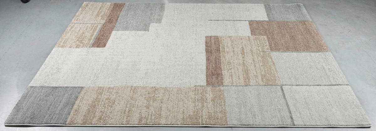 WEBTEPPICH  Wohnzimmer 200/290 cm Madison Creme, Grau, Rostfarben  - Rostfarben/Creme, Basics, Kunststoff/Textil (200/290cm) - Novel