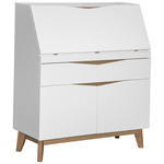 SEKRETÄR  in Weiß, Eichefarben  - Eichefarben/Weiß, MODERN, Holz/Holzwerkstoff (96,5/113,5/40-76cm) - Venda