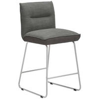 TRESENSTUHL in Metall, Textil Grau, Edelstahlfarben, Dunkelgrau  - Edelstahlfarben/Dunkelgrau, Design, Textil/Metall (48/92/54cm) - Dieter Knoll