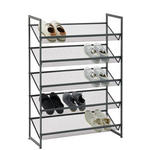 SCHUHREGAL 72/102,5/30 cm  - Schwarz, Basics, Kunststoff/Metall (72/102,5/30cm) - Xora