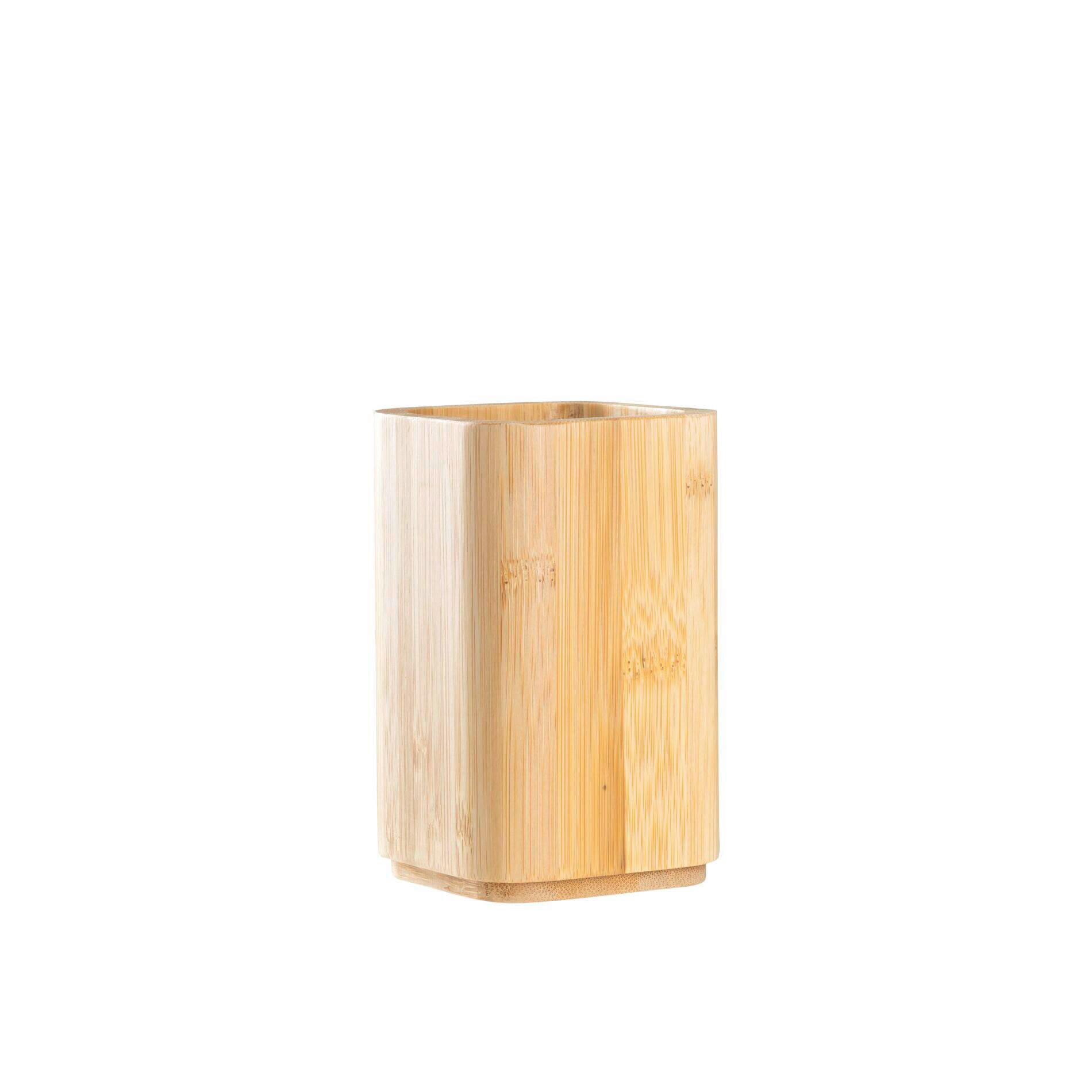 PAHAR PENTRU PERIUȚE DE DINȚI lemn  - culoare natur, Basics, lemn (7/11,7/7cm) - Sadena