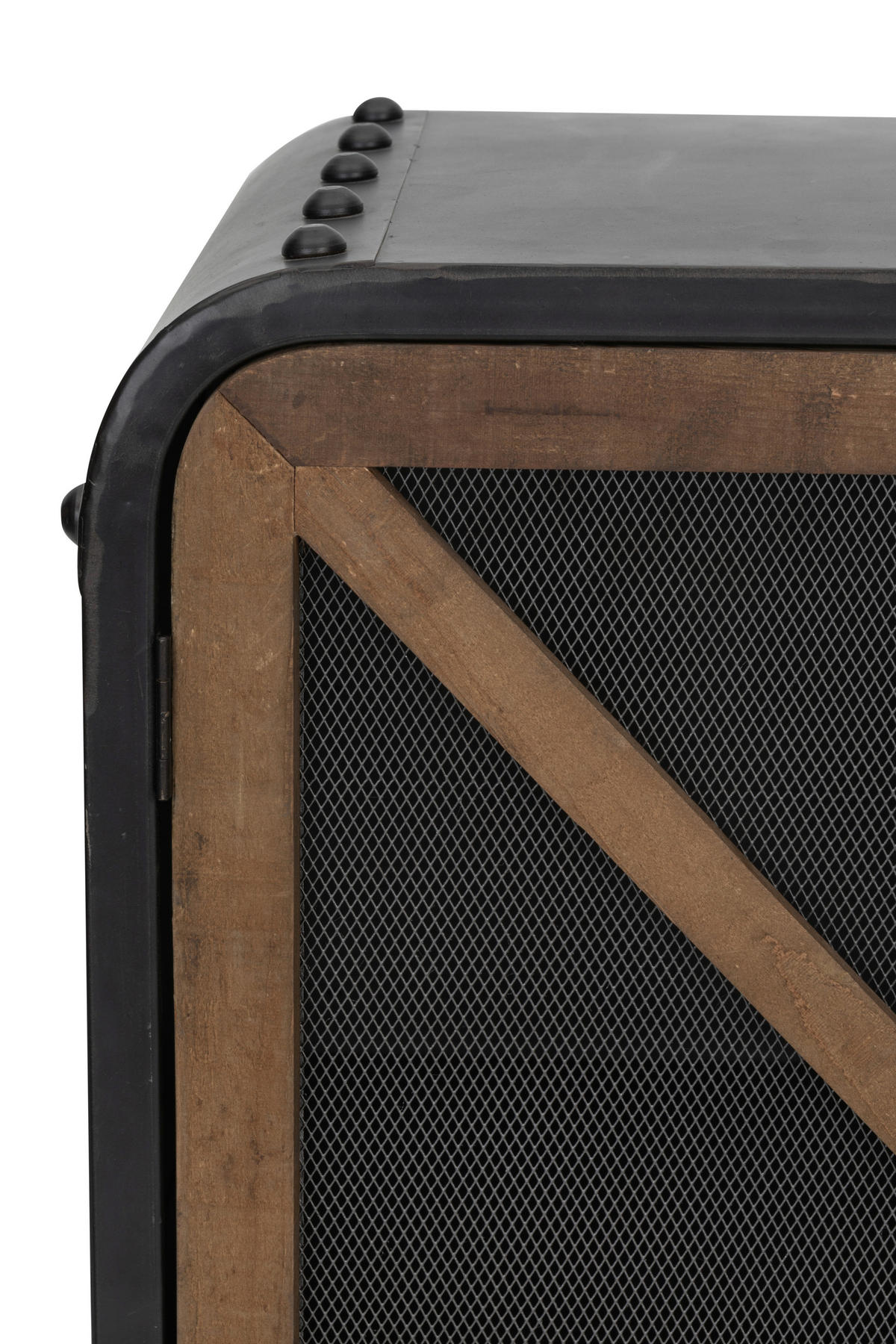 KOMMODE  in 73/83/35 cm  - Schwarz/Naturfarben, LIFESTYLE, Holz/Metall (73/83/35cm) - Livetastic