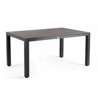 GARTENTISCH 160/90/74 cm Metall Anthrazit quadratisch  - Anthrazit, Basics, Kunststoff/Metall (160/90/74cm) - Tierra Outdoor