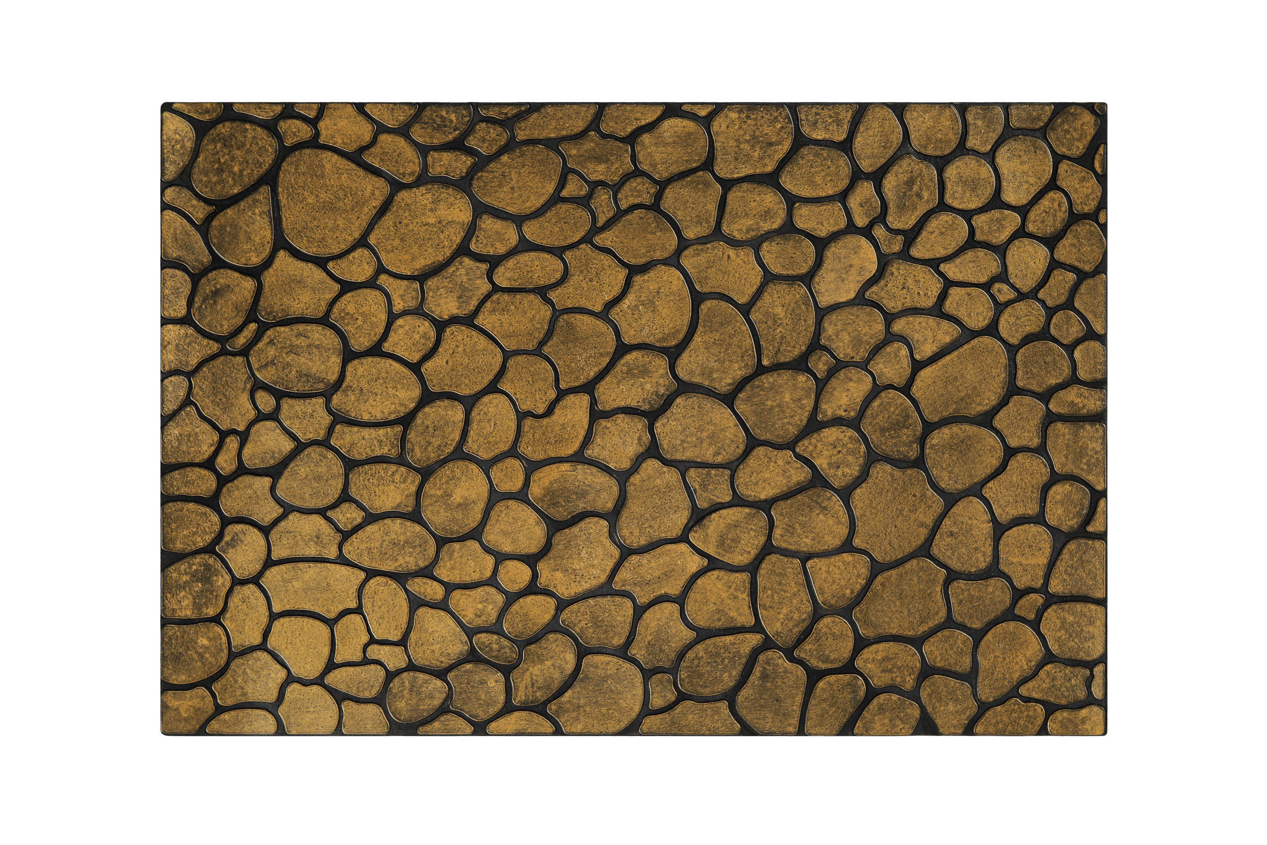 FUßMATTE 40/60 cm Desert Pebble  - Goldfarben/Braun, KONVENTIONELL, Kunststoff (40/60cm) - WECON HOME