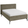 POLSTERBETT 140/200 cm  in Olivgrün  - Birkefarben/Buchefarben, Design, Holz/Textil (140/200cm) - home24