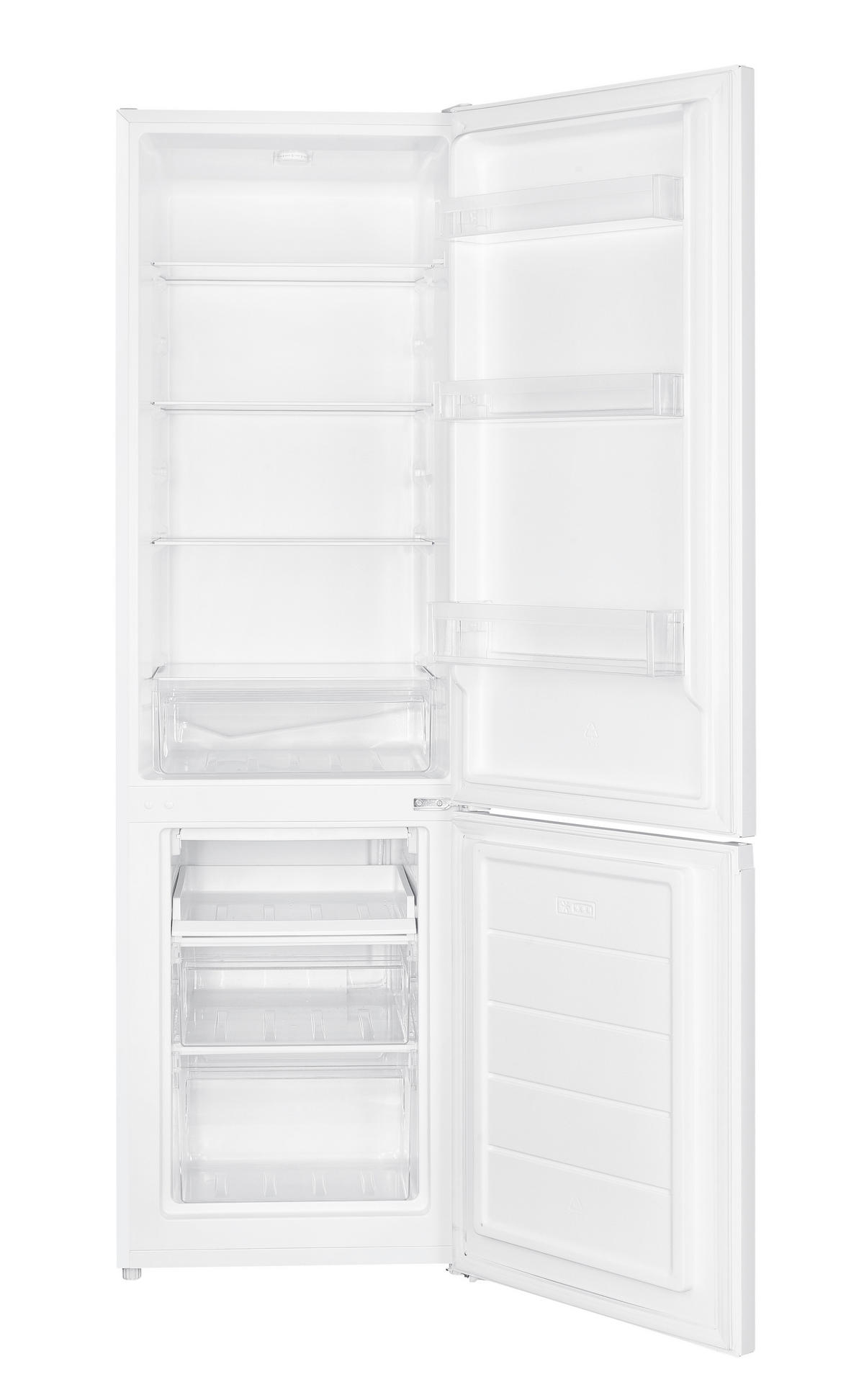 KÜHL-GEFRIER-KOMBINATION KGK 2750  - Weiß, Basics, Metall (55/180/56cm) - Nabo