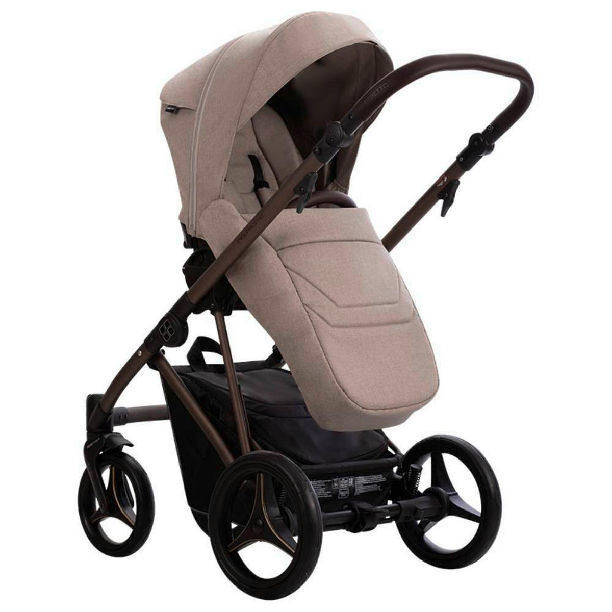 KOLICA ZA SPAVANJE   - bež/mokka, Basics, metal/tekstil (99/61/121cm) - BEBETTO