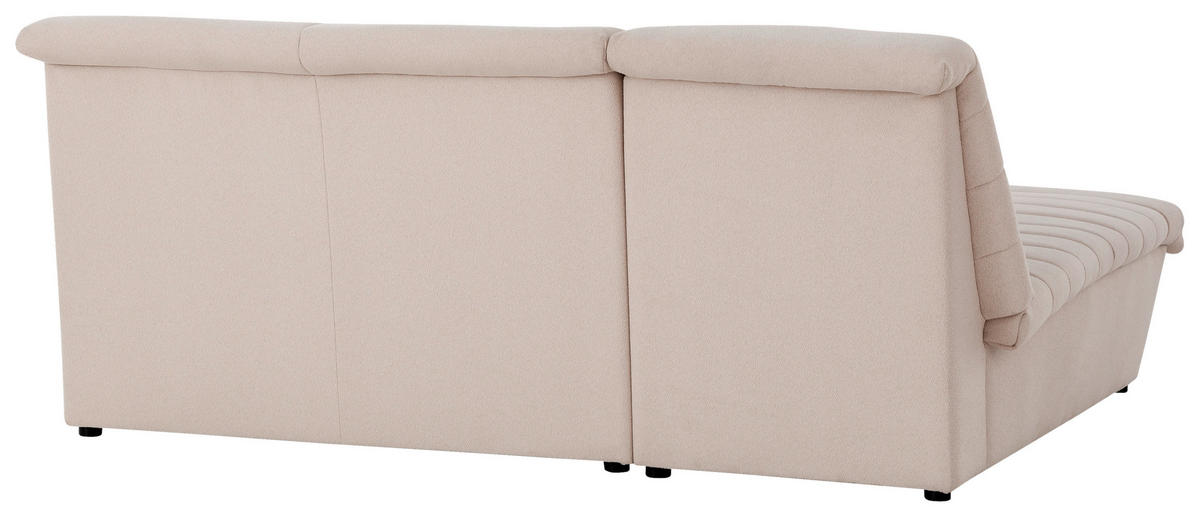 ECKSOFA in Webstoff Creme  168/214 cm  - Creme/Schwarz, Design, Kunststoff/Textil (168/214cm) - LOOKS by W.Joop