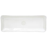 TABLETT Keramik  - Weiß Hochglanz, Basics, Keramik (37,2/13,2/3,3cm) - Costa Nova