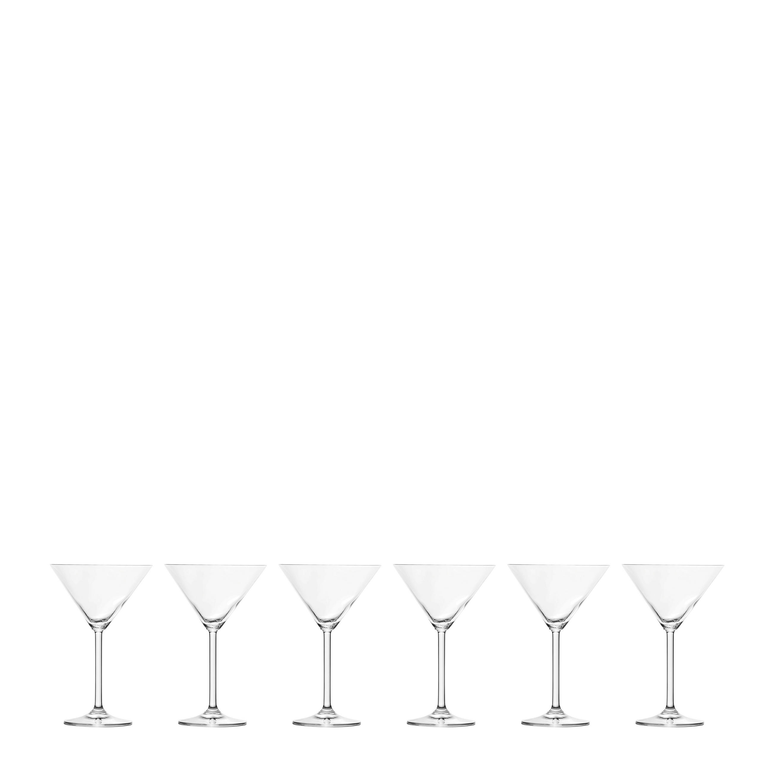 Cocktailglas-Set  6-teilig  - Klar, Basics, Glas - Leonardo